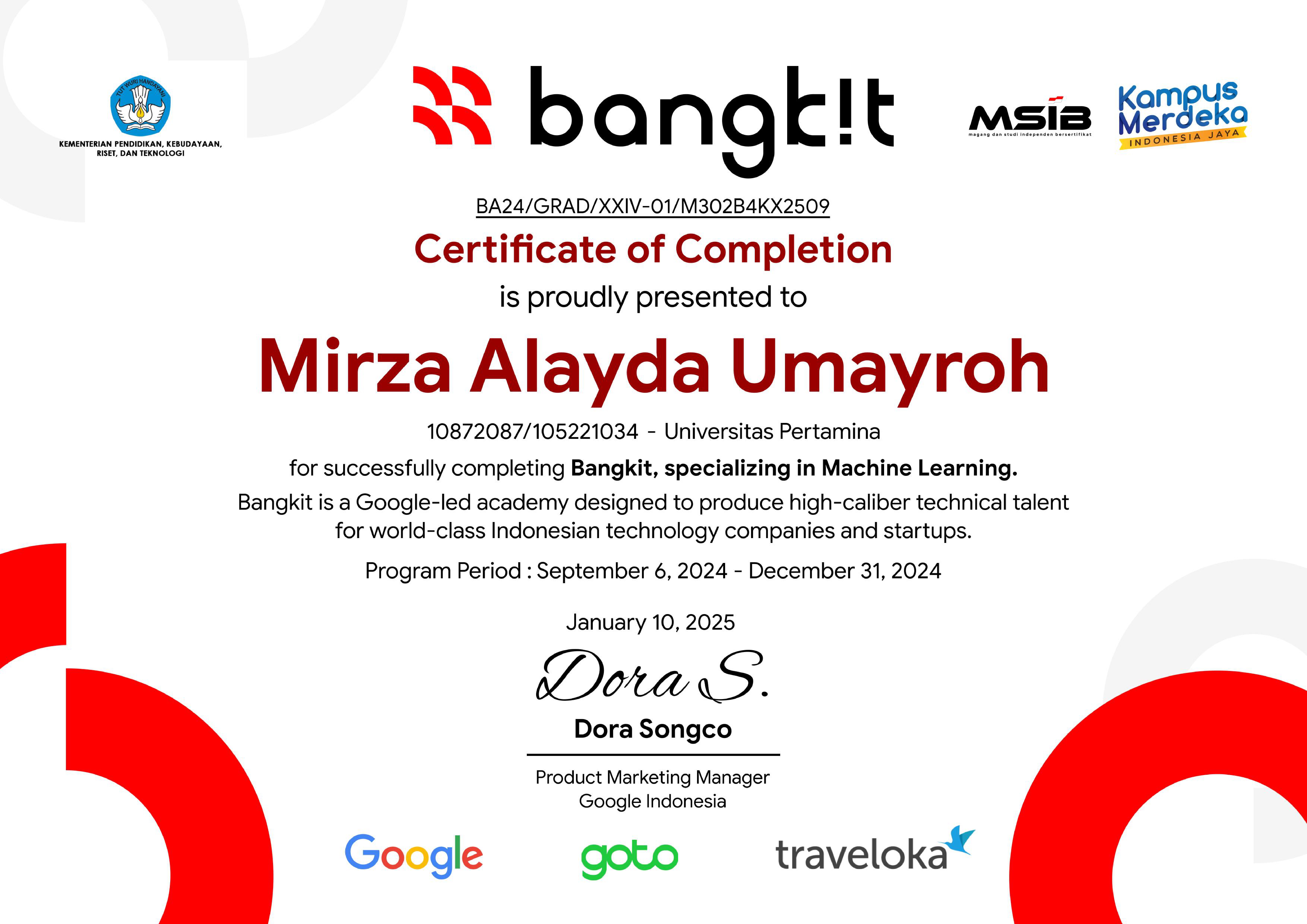Bangkit Capstone Evidence